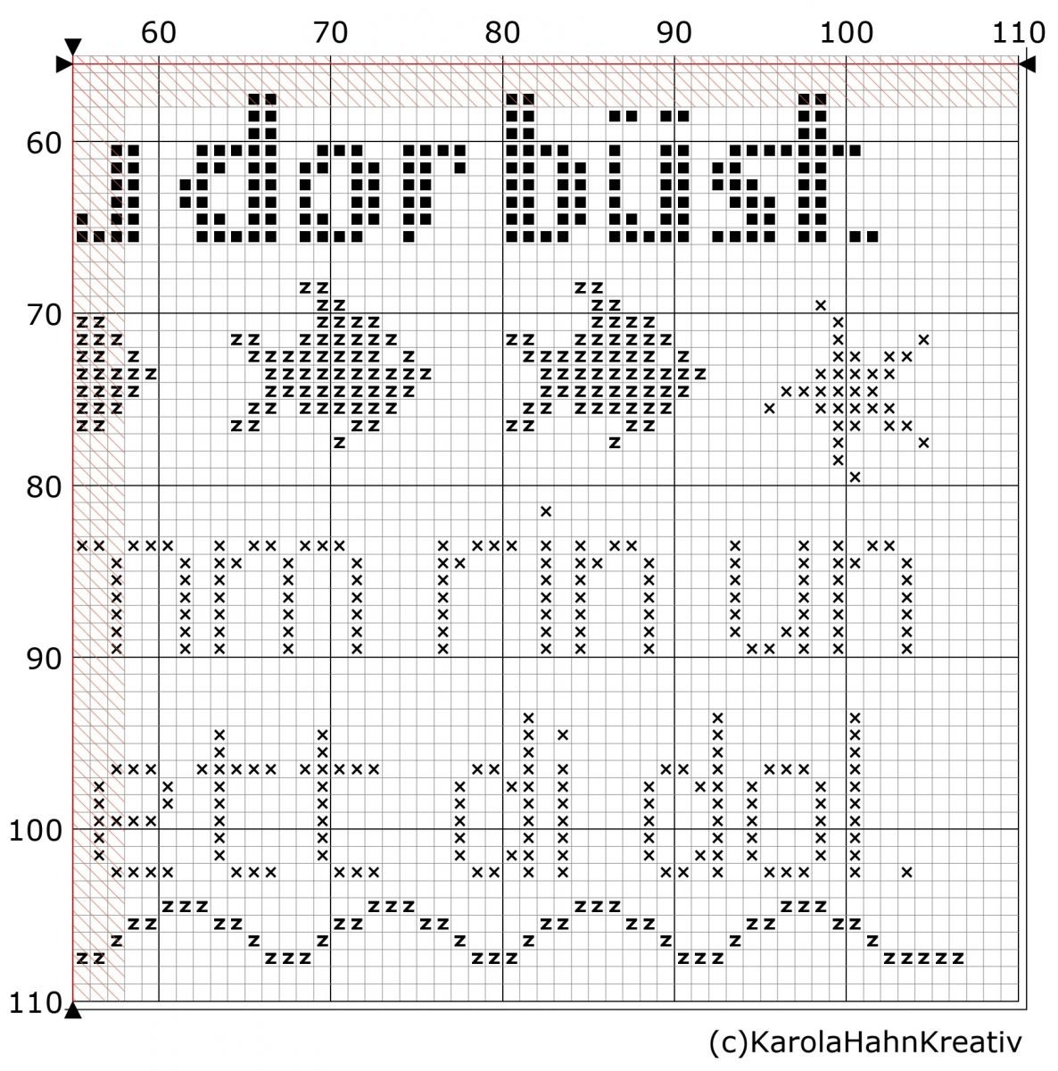 kreuzstich stickbild maritim mustertuch